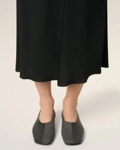 Ballerines Noires Bicolores En Cuir