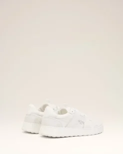 Baskets A Walk Blanches Basses En Cuir Lisse