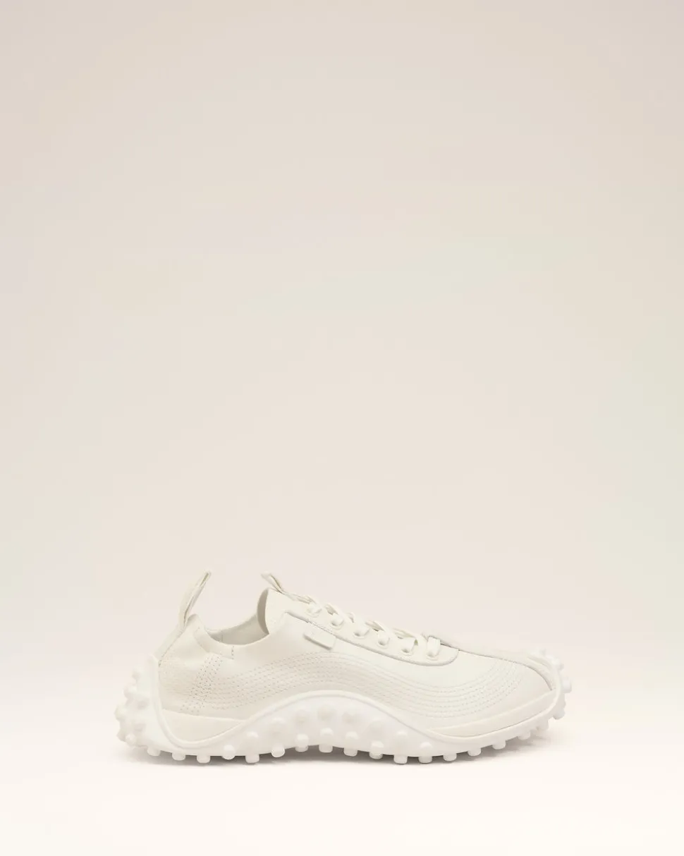 Baskets Mirage En Cuir Lisse Blanc