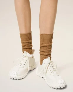 Baskets Mirage En Cuir Lisse Blanc