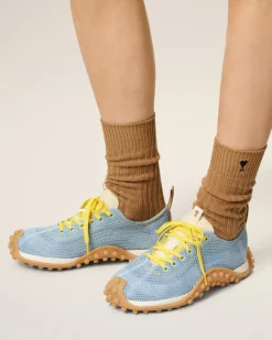 Baskets Mirage En Mesh Bleu