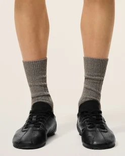 Baskets Soft Noires Basses En Cuir Lisse