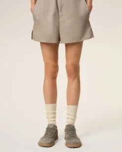 Baskets Step Basses Beiges En Cuir