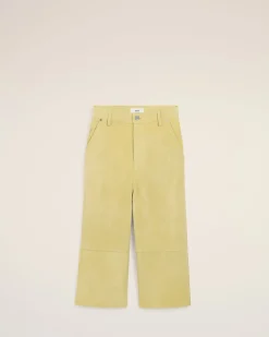 Bermuda Jaune En Cuir