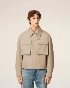 Blouson Beige Worker En Coton