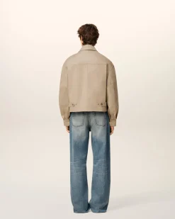 Blouson Beige Worker En Coton