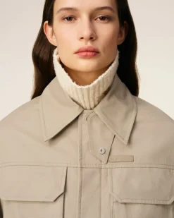 Blouson Beige Worker En Coton