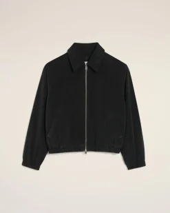 Blouson Noir Zippé Ami De Coeur En Coton