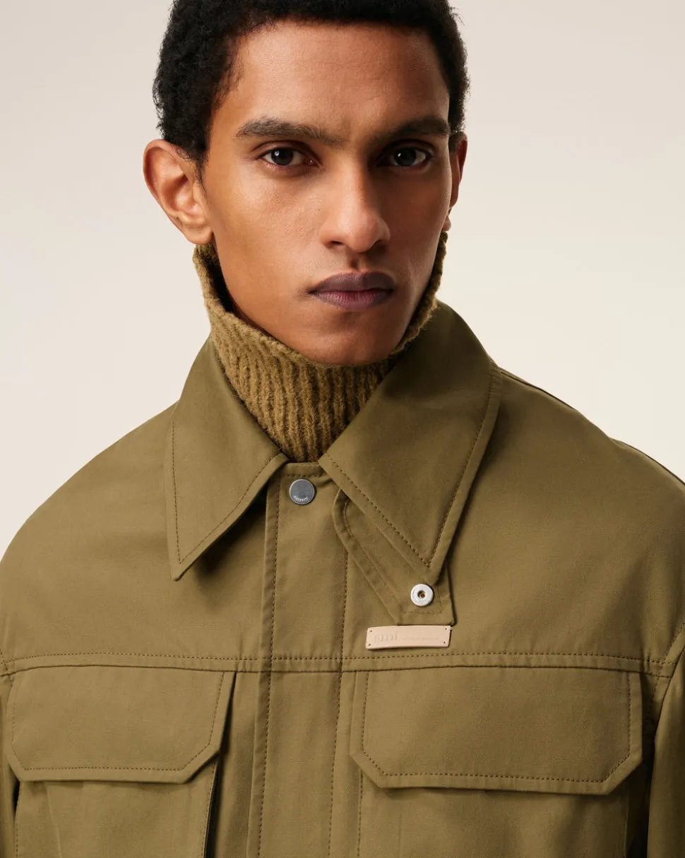 Blouson Vert Worker En Coton