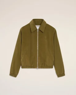 Blouson Vert Zippé Ami De Coeur En Coton