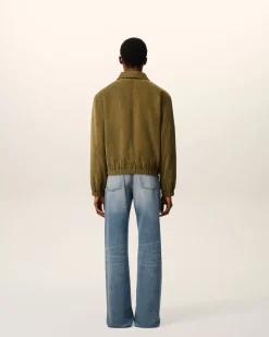 Blouson Vert Zippé Ami De Coeur En Coton