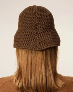 Bob En Maille Marron Patch Ami En Coton