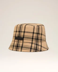 Bob Marron A Carreaux En Laine