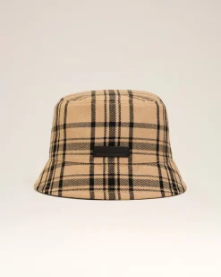 Bob Marron A Carreaux En Laine