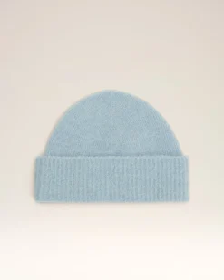 Bonnet Bleu Ami De Coeur En Alpaga Rayé