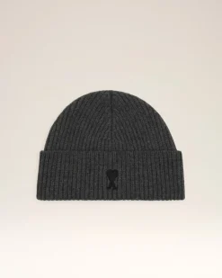 Bonnet Gris Ami De Coeur En Laine