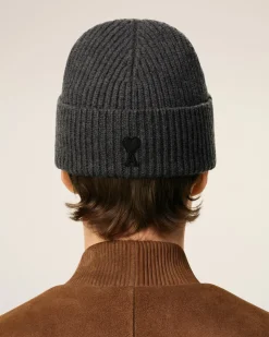 Bonnet Gris Ami De Coeur En Laine