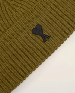 Bonnet Kaki Ami De Coeur En Laine