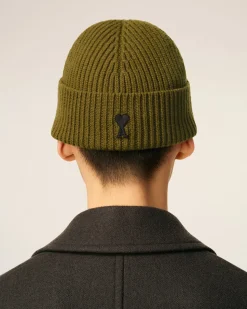 Bonnet Kaki Ami De Coeur En Laine