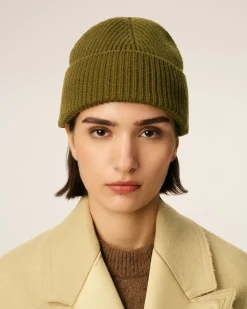 Bonnet Kaki Ami De Coeur En Laine