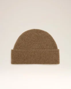 Bonnet Marron Ami De Coeur En Alpaga Rayé