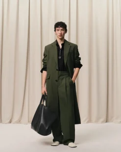 Cabas Midi Noir En Cuir