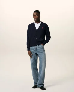 Cardigan Avec Broderie Ami de Coeur