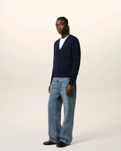 Cardigan Avec Broderie Ami de Coeur