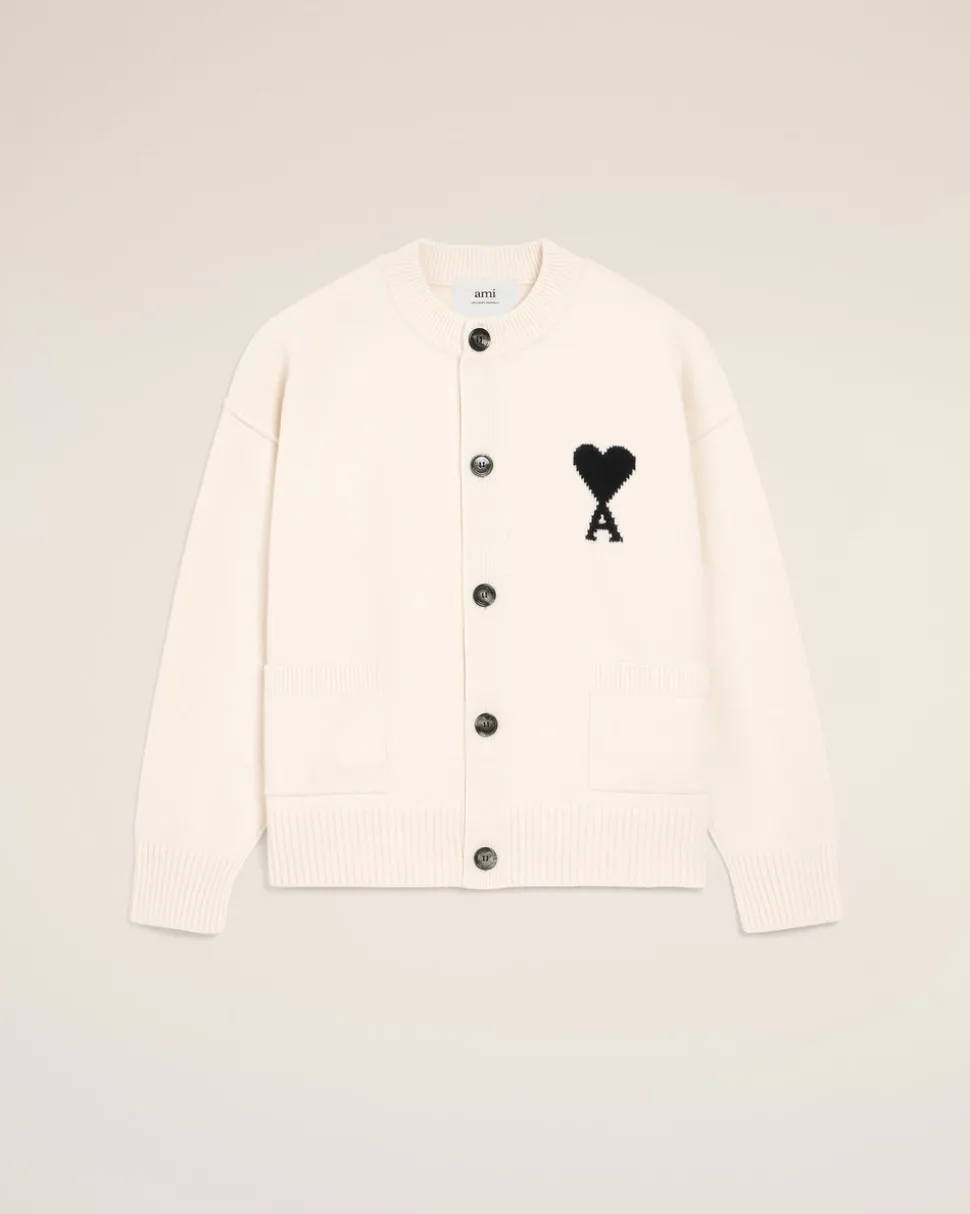 Cardigan Blanc Ami De Coeur En Laine