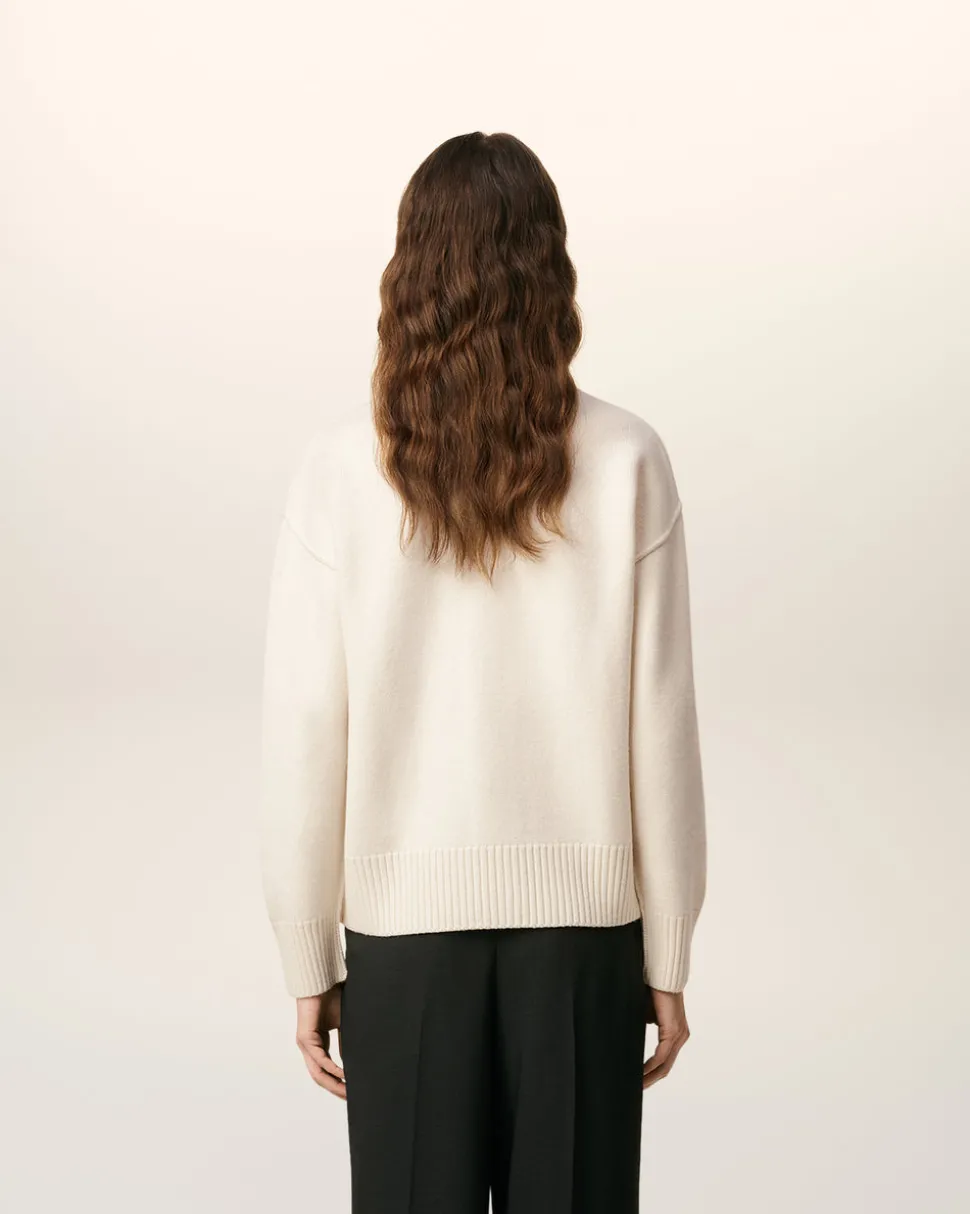 Cardigan Blanc Ami De Coeur En Laine