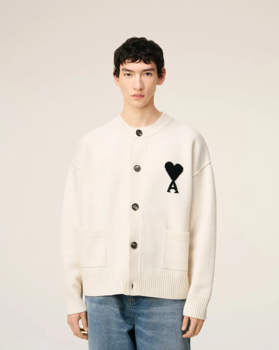 Cardigan Blanc Ami De Coeur En Laine