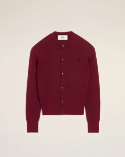 Cardigan Bordeaux Ami De Coeur En Laine