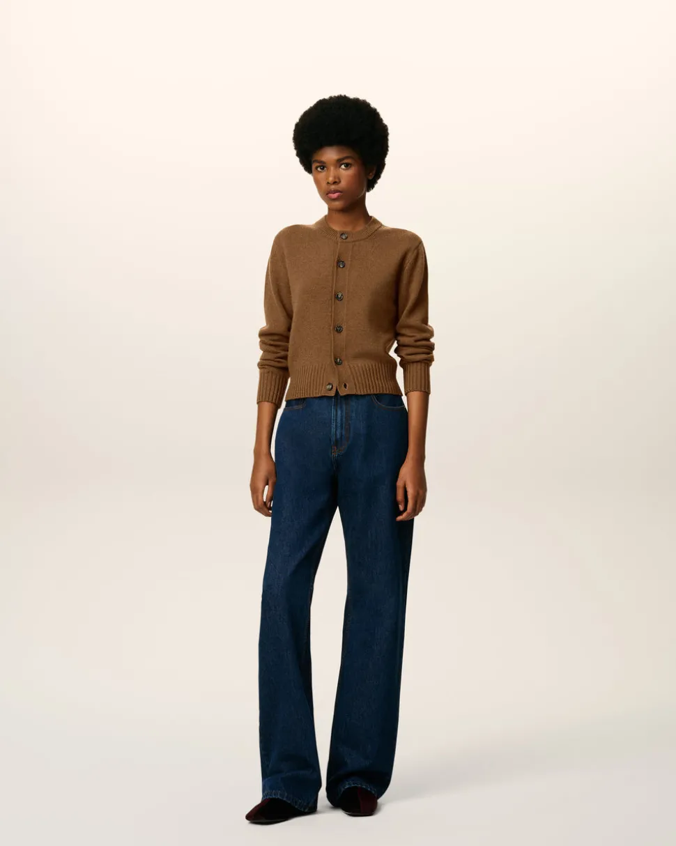 Cardigan Marron Ami De Coeur En Cachemire