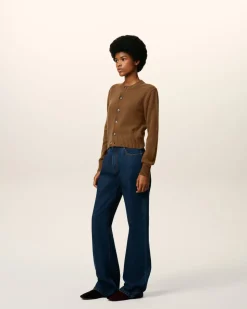 Cardigan Marron Ami De Coeur En Cachemire