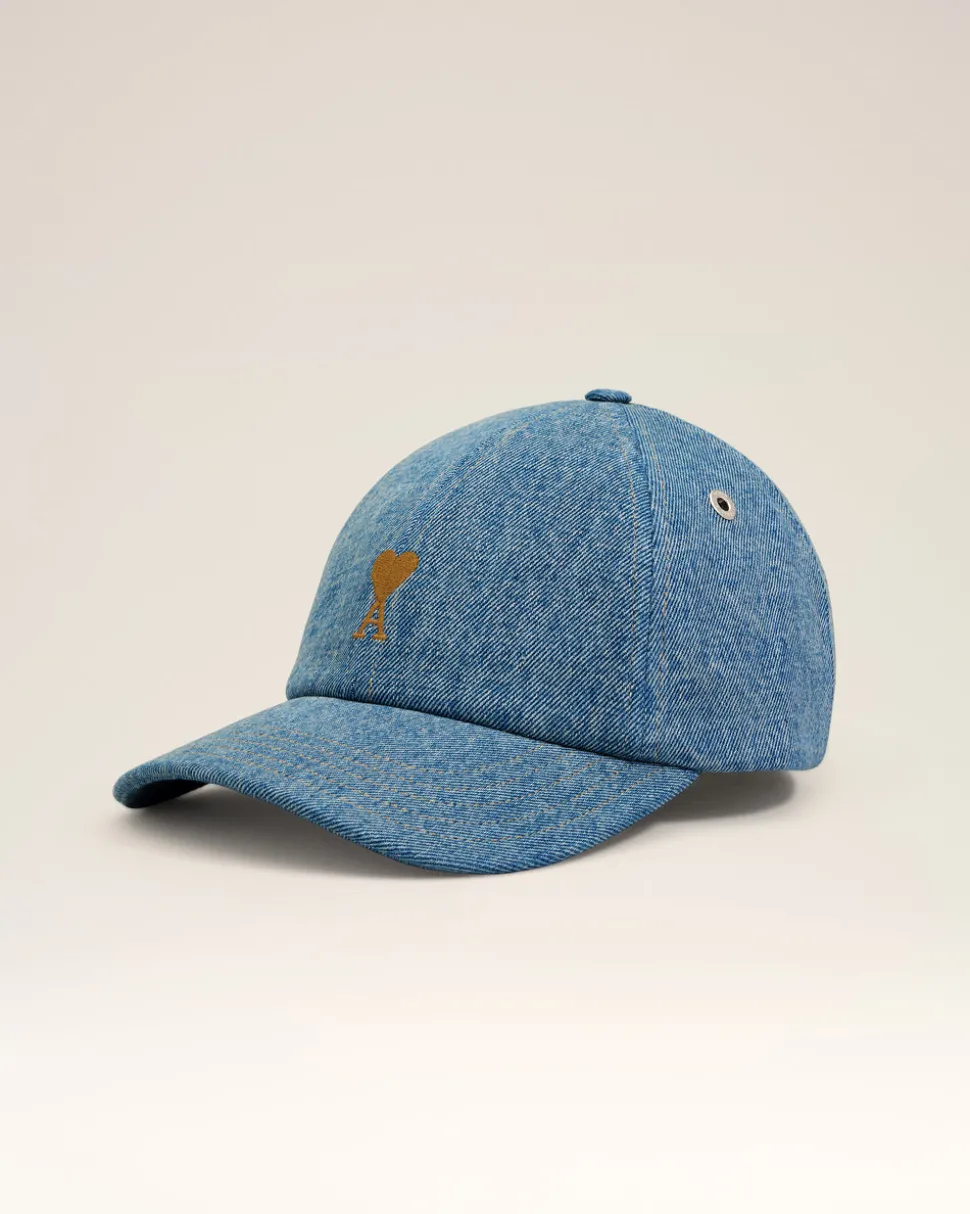 Casquette Bleue Broderie Ami De Coeur En Coton