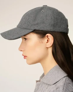 Casquette Grise Ami De Coeur Embossé En Laine