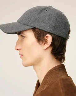 Casquette Grise Ami De Coeur Embossé En Laine