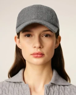 Casquette Grise Ami De Coeur Embossé En Laine