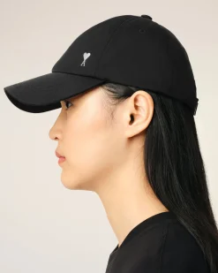 Casquette Noire Ami de Coeur En Sergé