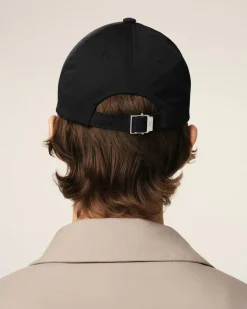 Casquette Noire Ami de Coeur En Sergé