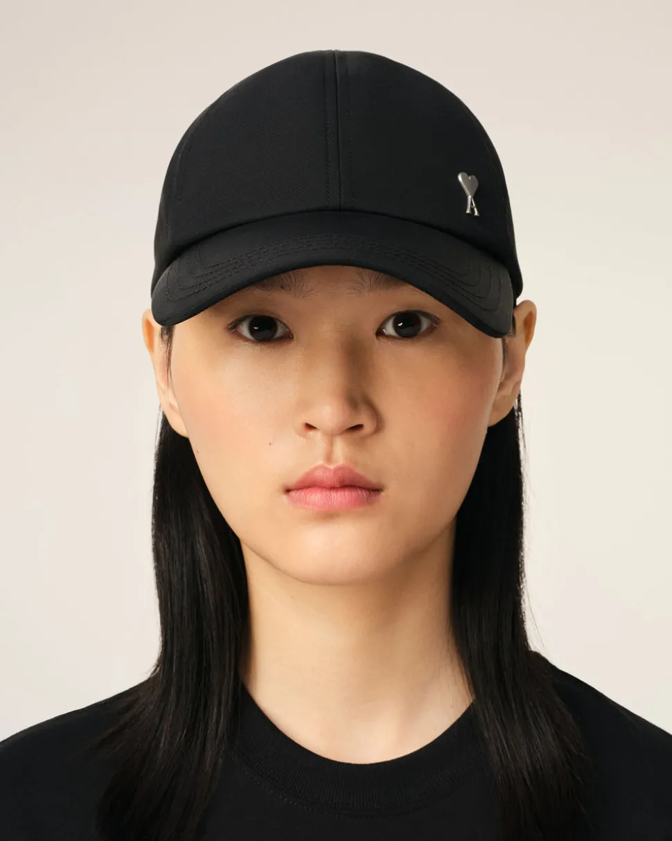 Casquette Noire Ami de Coeur En Sergé