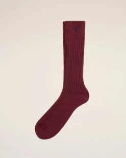 Chaussettes Bordeaux Ami De Coeur En Coton