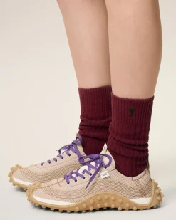 Chaussettes Bordeaux Ami De Coeur En Coton