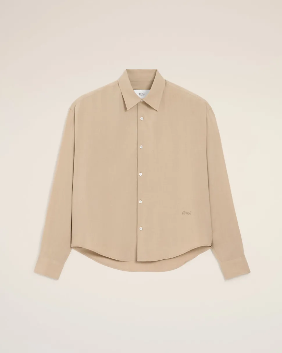Chemise Beige Boxy Ami