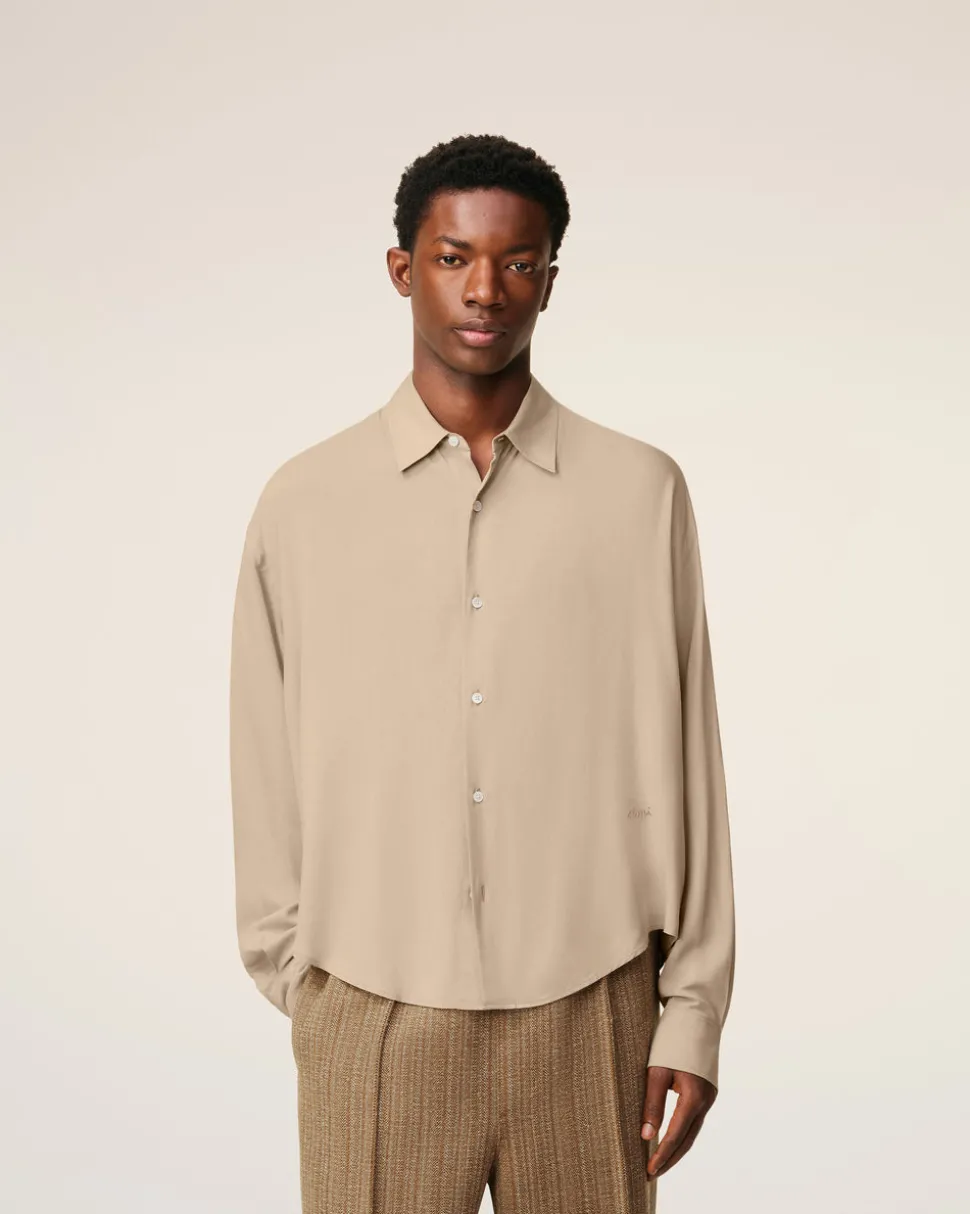 Chemise Beige Boxy Ami