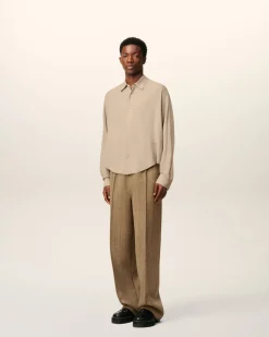Chemise Beige Boxy Ami