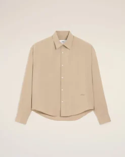 Chemise Beige Boxy Ami