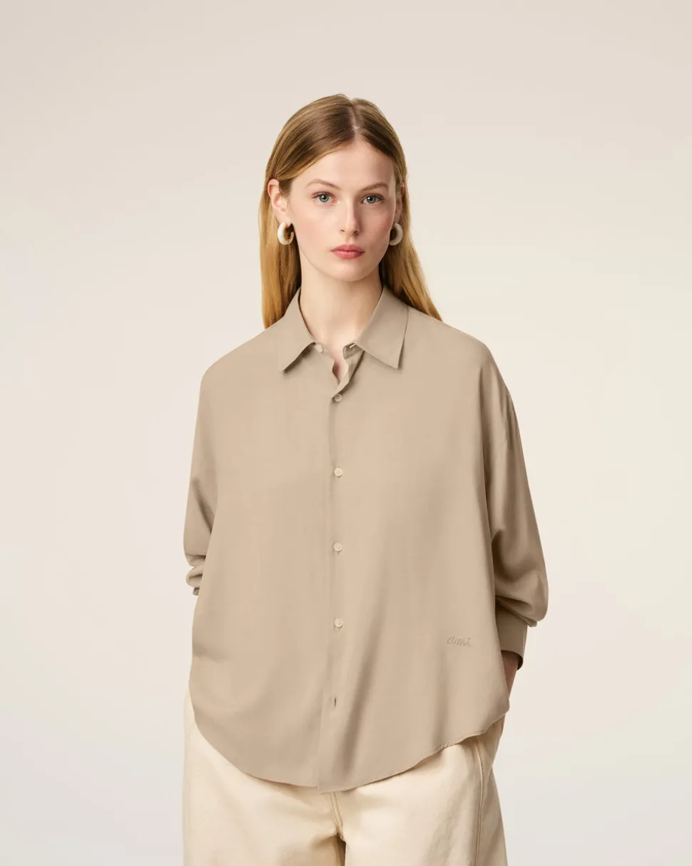 Chemise Beige Boxy Ami