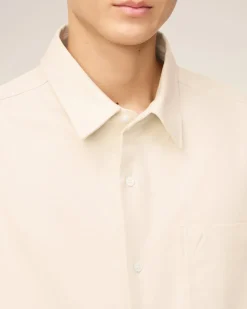 Chemise Beige Boxy Embossée Ami De Coeur En Coton