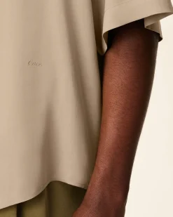 Chemise Beige Manches Courtes Ami Unie